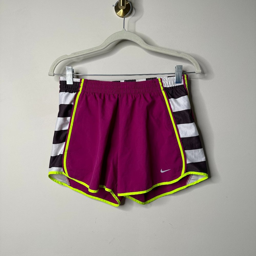 Nike Dri-Fit Lined Running Shorts Fuchsia Pink Women's Small